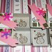 Lotto 2 - Scatoline decorate per Regali di Natale - Pink and Gold - Scrapbooking&Packaging (4pz)