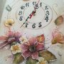 Orologio  ceramica a rilievo handmade