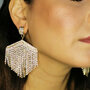 Orecchini pendente con strass