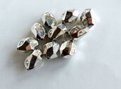 4 Grandi perle argento antico acrilico PRL424BIS