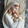 Stampo bassorilievo maternità madonna cm. 15x7