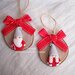 Coppia decorazione da appendere- gnomi natalizi
