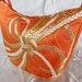 Borsa Comoda Elegante Spalla Donna Seta100% Oro di Obi/ Kimono Giapponese