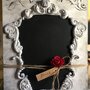 Lavagna quadro french style - shabby chic bianco - blackboard art