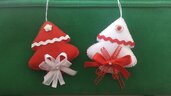 Alberello natalizio in feltro imbottito Natale Albero Palle Decori decorazioni