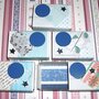 Lotto 6 - Scatoline decorate per Regali di Natale - Quiet Blue - Scrapbooking&Packaging (5pz)