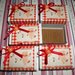 Lotto 8 - Scatoline decorate per Regali di Natale - Rosso Vintage - Scrapbooking&Packaging (5pz)