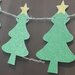 Festone albero di Natale,stelle,decorazioni natalizie christmas banners ghirlanda natale tavola regali addobbi festa verde rosso giallo fatto a mano