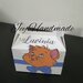 Scatolina Matisse Toulouse Aristogatti caramelle segnaposto confetti compleanno nascita 
