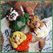 magnete da frigo Natale " Panda " tazza cioccolata calda fimo calamita cernit kawaii idea regalo  