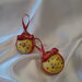 Addobbi palline sfere natalizie in raso con strass multicolor