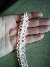 bracciale perle rosa