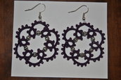 CHIACCHIERINO - TATTING - FRIVOLITE' - ORECCHINI ANASTASIA