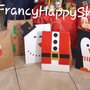 Sacchetti natalizi,renna babbo natale albero pinguino pupazzo di neve decorazioni addobbi natale pacchetto regalo bambini adulti fatto a mano,sacchetti di carta,carta kraft,chiudipacco