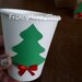 Bicchieri natalizi di carta decorati,addobbi natalizi regali di Natale fatto a mano rosso e verde,party a tema,decorazioni natale per la casa bambini e adulti tavola albero fiocco