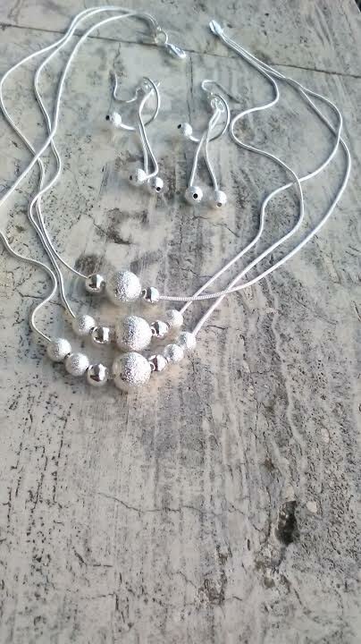 S925 In Argento Sterling Perline A Sfera Rotonde Per La - Foto 6