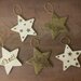 Set 5 decorazioni albero stelle