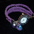 orologio finta pelle viola swarovski