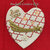 Fuoriporta Natale in legno a forma di cuore - modello 2