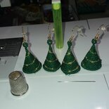 Orecchini A Forma Di Albero Di Natale – Oro E Verde – Leggeri Con Gancio – Regalo Donna - 4