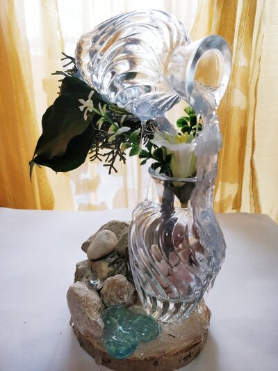 Borsa tote con fantasia floreale e animali, borsa per la spesa