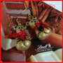 Orecchini Natale " Orsetto d oro cioccolato  " fimo cernit idea regalo 