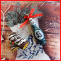Orecchini Natale " Tronchetto natalizio al  cioccolato  " cioccolatini natalizi idea regalo fimo cernit personalizzabile con clip su richiesta 
