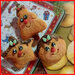 Spilla Natale " Biscotto tondo di Natale " fimo cernit kawaii idea regalo 