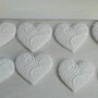 Cuore in Gesso Ricamato