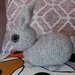 Coniglietto fatto in amigurumi - 100% lana Alpa + Kid Silk -