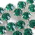 10 Strass acrylic incastonati VERDE SCURO PRL359