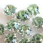 10 Strass acrylic incastonati VERDE CHIARO PRL361