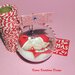 Pallina di Natale con neonato personalizzata con il nome come idea regalo per una neomamma, sfera natalizia con neonato per regalo famiglia
