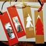 Segnalibri in cartoncino a tema natalizio