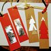 Segnalibri in cartoncino a tema natalizio
