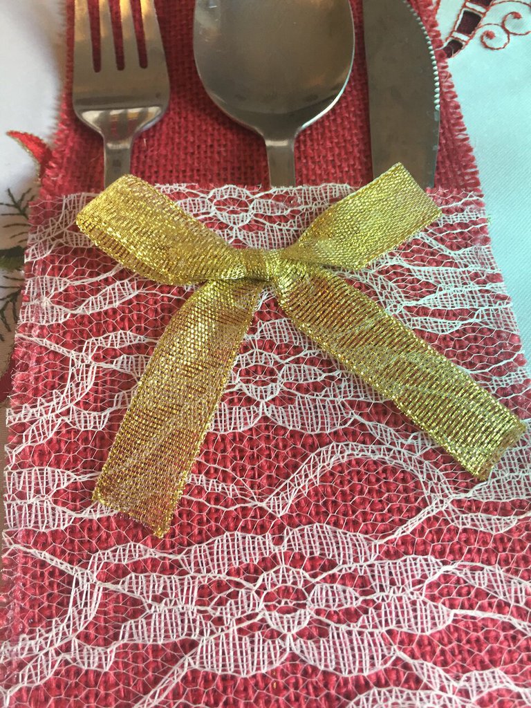 10 Portaposate In Iuta Con Pizzo, Sacchetti Vintage Per Posate, Decorazione Tavola Per Matrimoni, Feste E Compleanni