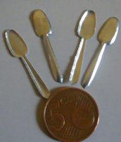 miniature cucchiai in alluminio