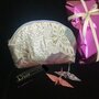 Borsetta Cosmetici Beauty Pochette fatta mano Seta100%  Giapponese /regalo natale