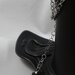 Braccialetto alla schiava con anello in stile Boho chic, con fiorellino nero