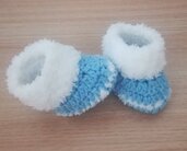 Stivaletti scarpette scarpine crochet 🧶 neonato bebè