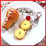 portachiavi fimo " Babà napoletano e macine " fimo cernit idea regalo dolcetti dolci kawaii