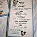 Menu' Battesimo Mickey Mouse/Minnie