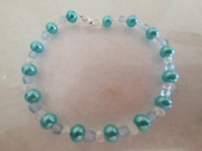 HETICA Bracciale Elasticizzato Donna Con Perline Turchesi Naturale - Formato Rotondo E Irregolare - Gioiello Bohémien