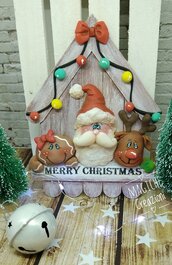 Casetta decorazione natalizia