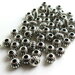  6 Perle a foro largo in argento acrilico PFL149