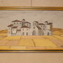 Quadro a intonaco - Villaggio di campagna