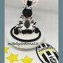 Decorazione/Cake Topper di zucchero Zebra-Juventus