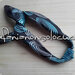 foulard-gioiello spirali azzurre