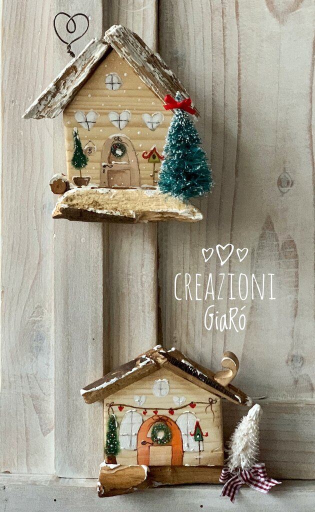 Oggetti In Legno Più Venduti Online Mini Casette in legno by Creazioni GiaRó Ⓒ - Per la casa e per te