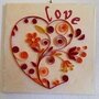 quadretto cuore quilling 20x20